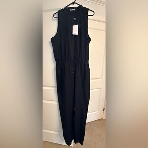 Sporty Black Jumpsuit